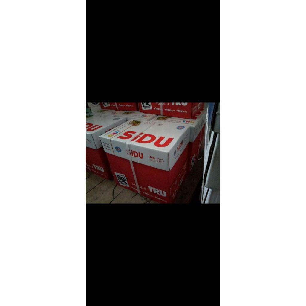 Kertas HVS A4 80 gram SIDU 1 dus(5 rim)