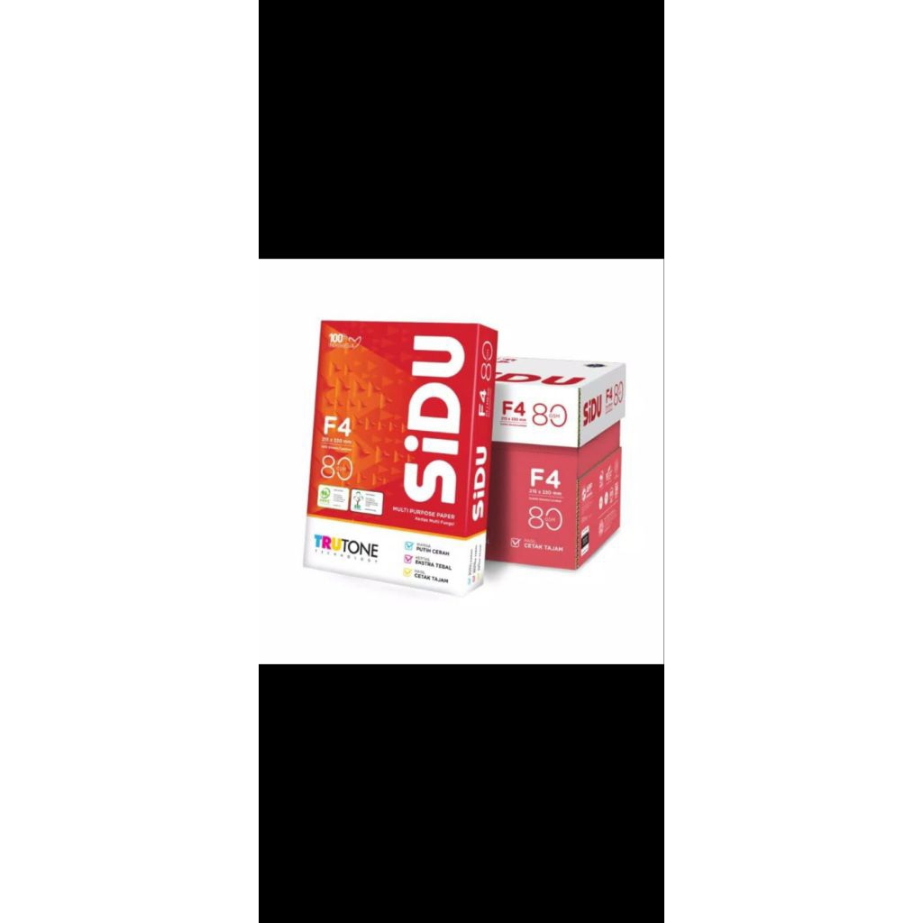 Kertas HVS F4 80gram SIDU 1 DUS(5 RIM)