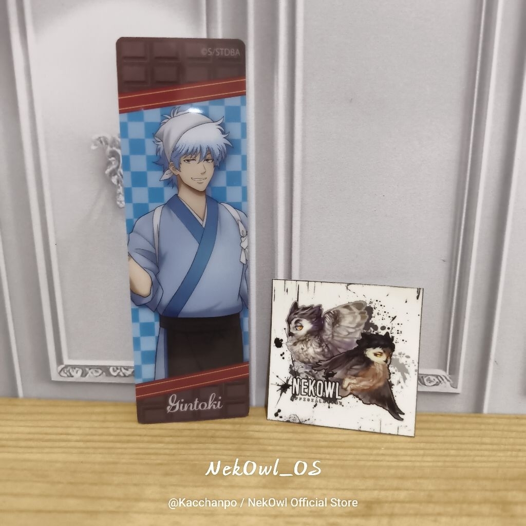 Clear Bookmark Gintoki Sakata Gintama Official Merchandise Card Kartu Photocard