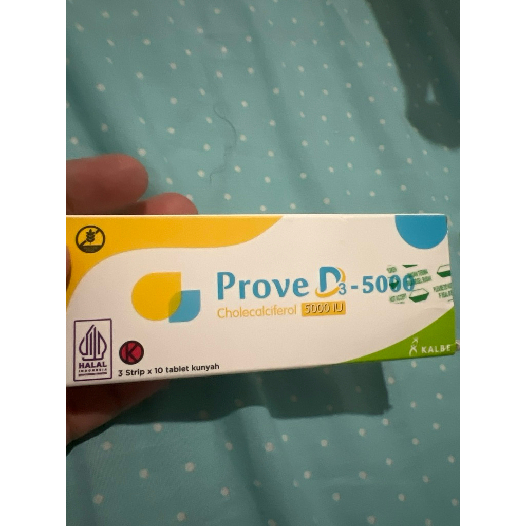 suplemen kalsium Prove D3 5000 iu  per box Original ga dipakai