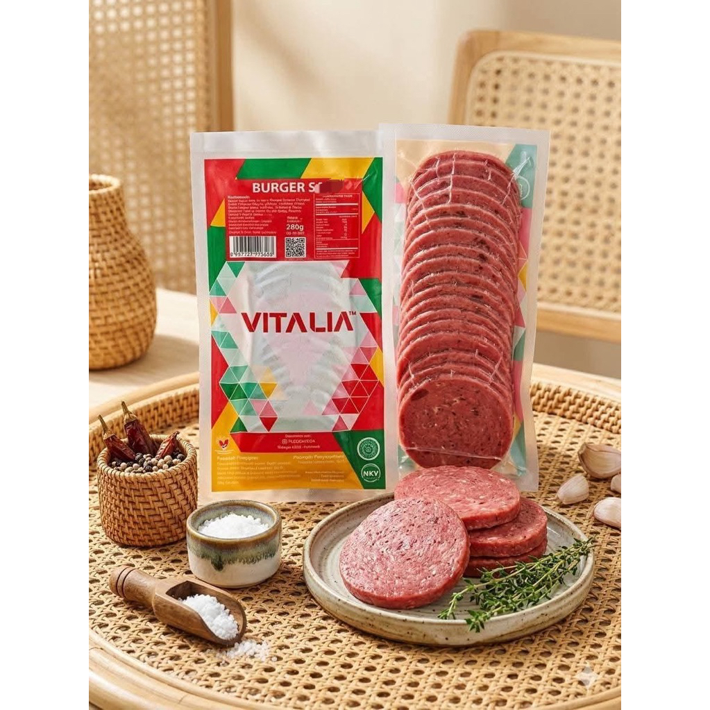 BEEF BURGER VITALIA ISIAN BURGER MURAH