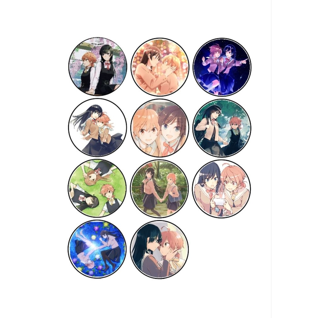 Bloom Into You Pin | Yuu Koito Pin | Touko Nanami Pin | Yuu x Touko Ship Pin | Fanmade merch | Lesbi