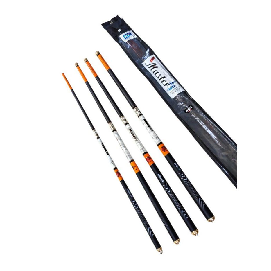 Joran tegek king catfish master 270 360 450 carbon by gamaru ruas panjang - 270cm
