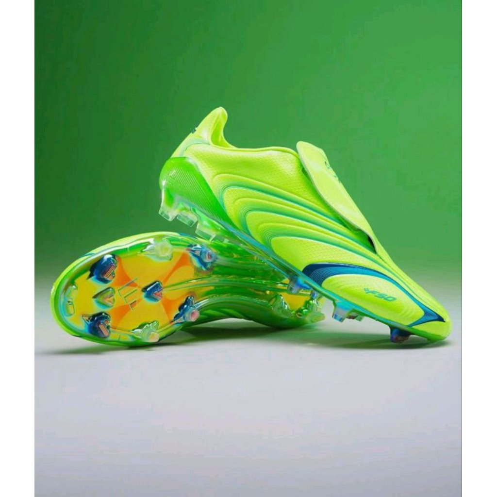 Sepatu Bola F50 Elite x Tunit FG - Lucid Lemon/Team Royal Blue/Lucid Aquamarine Olahraga