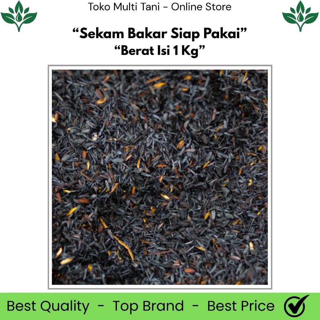 Media Tanam Sekam Bakar Berat Isi 1 Kg - Media Tanam Sekam Bakar 1 Kg - Media Tanam Sekam Bakar - Se