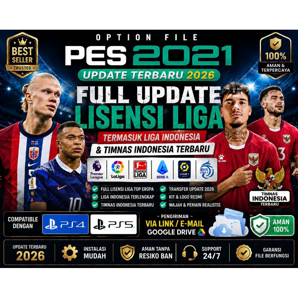 OF PATCH PES 2021 UPDATE TERBARU PS4 & PS5 ORIGINAL ONLY (Bukan utk PS4 Bajakan/HEN)