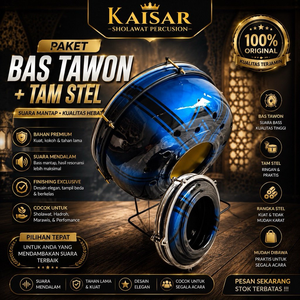 BASS TAWON AL HABSYI + TAM.BASS HADRAH AL HABSYI. BASS AL HANSYI KAYU MAHONI