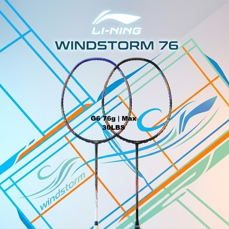 RAKET BADMINTON LINING WINDSTORM 76
