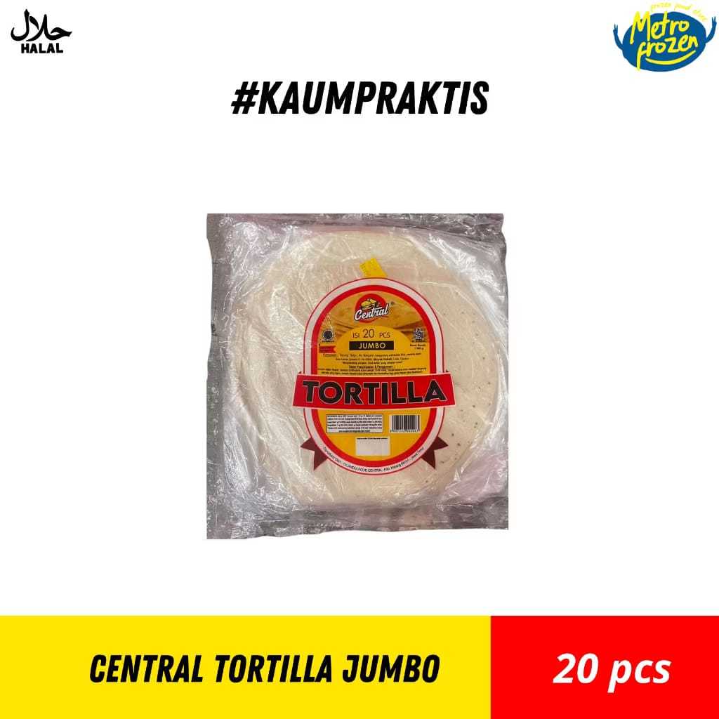 CENTRAL Tortilla Jumbo 20s //kulit kebab jumbo //instan Banjrmasin