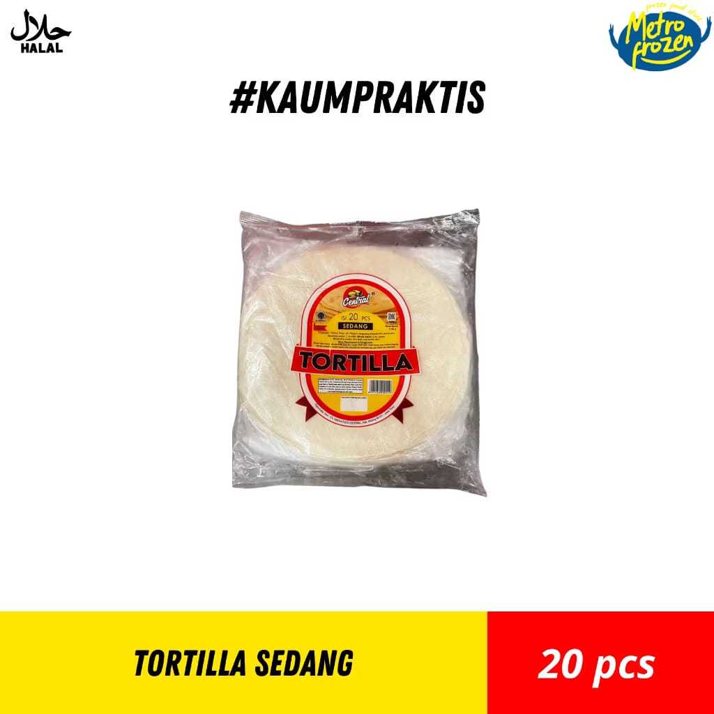 CENTRAL Tortilla Sedang 20s //kulit kebab sedang //instan Banjarmasin