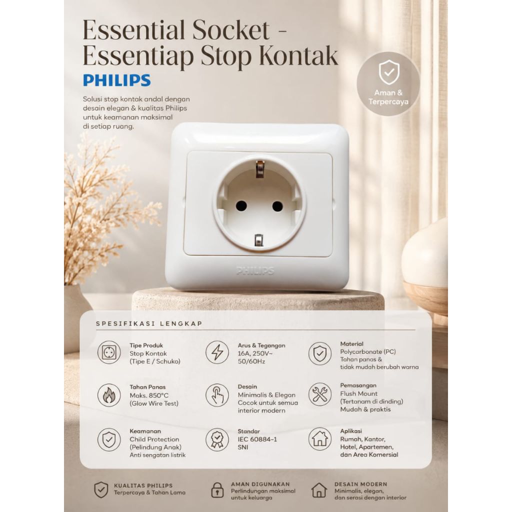 Ess socket | Stop Kontak Philips