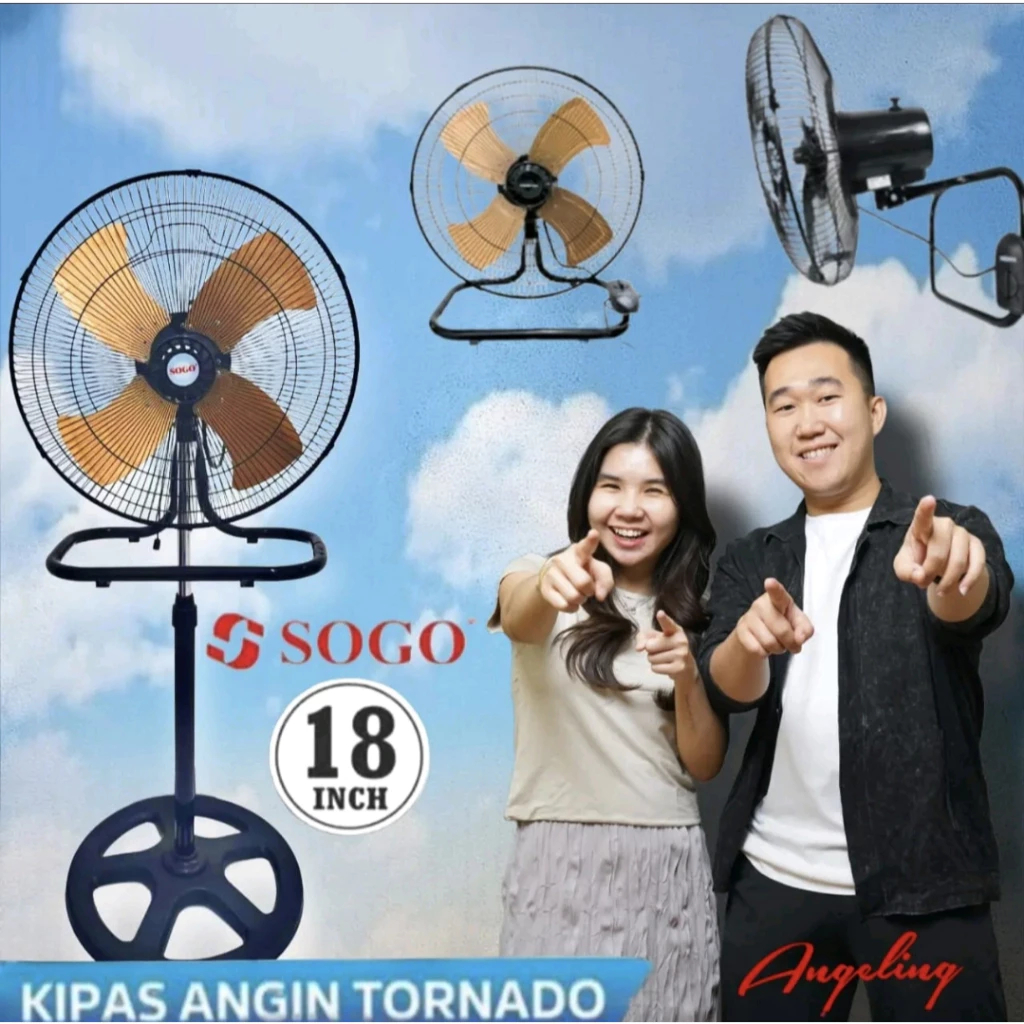 Kipas angin besi tornado Sogo 3in1 18 inch (SG-1803) KHUSUS BATAM
