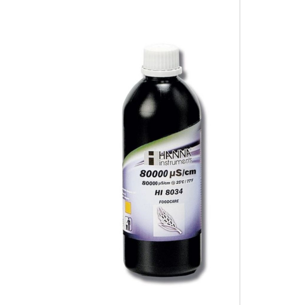 HI-8034L Foodcare Conductivity Solution - 80 000 uS/cm (500 mL FDA)