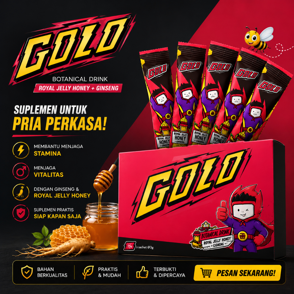 MR MISTER GOLO GINGSENG Dengan Korean Madu Gingseng Gold Ginseng Original Asli Minuman Botanical