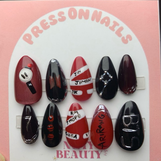 BTS Nails / Arirang Nails / Press On Nails BTS / Fake Nails BTS