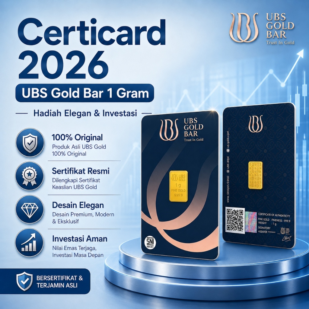 UBS Gold Bar Logam Mulia Emas UBS 1 Gram