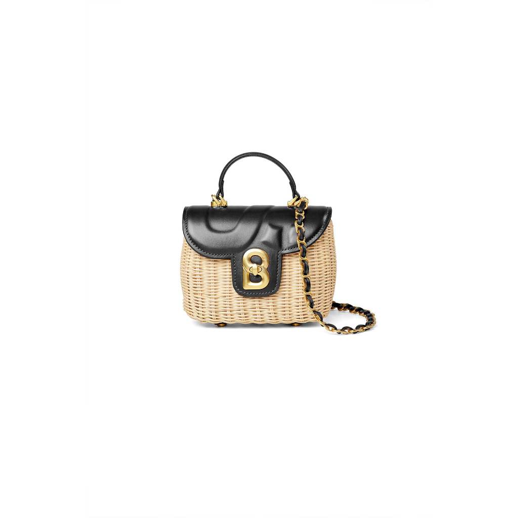 Alma Rattan Bag Small - Black