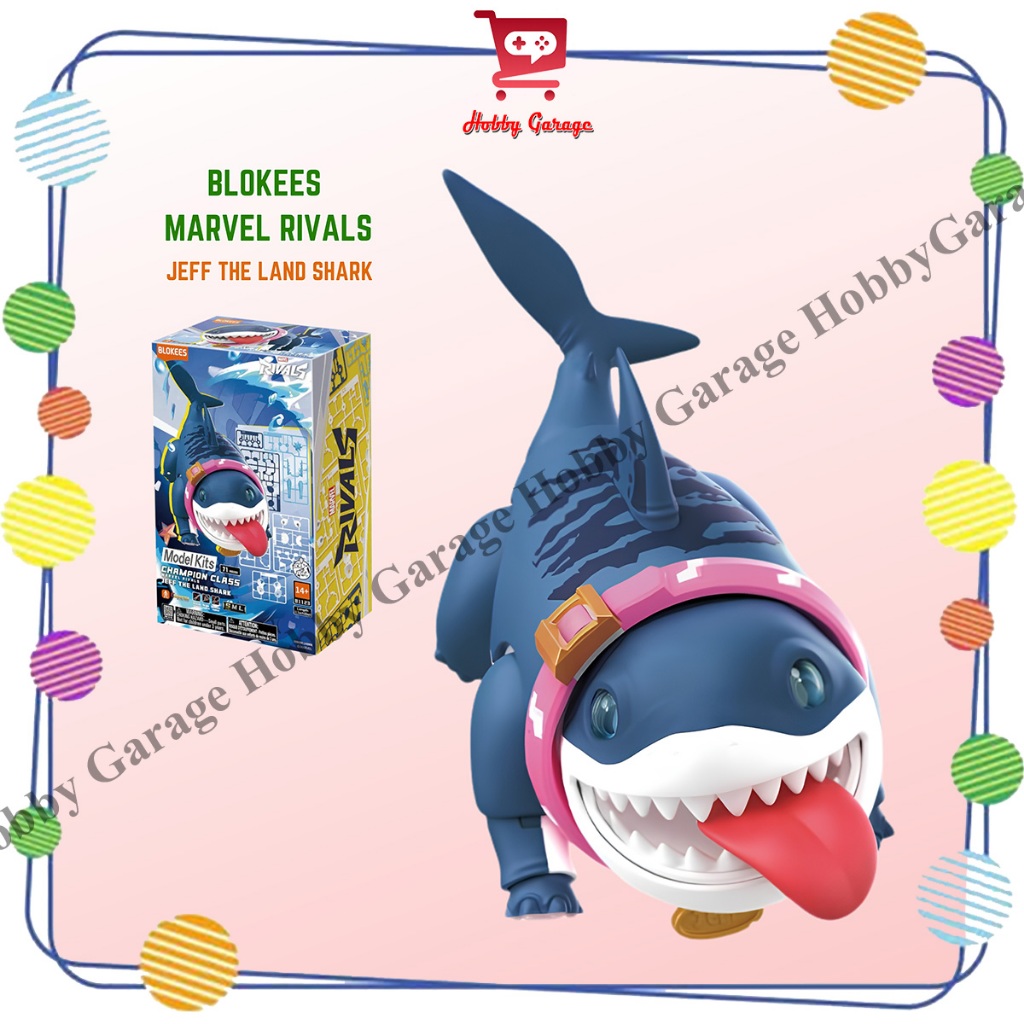 Blokees Jeff The Land Shark Marvel Champion Class Original Licensed 81123 Rivals