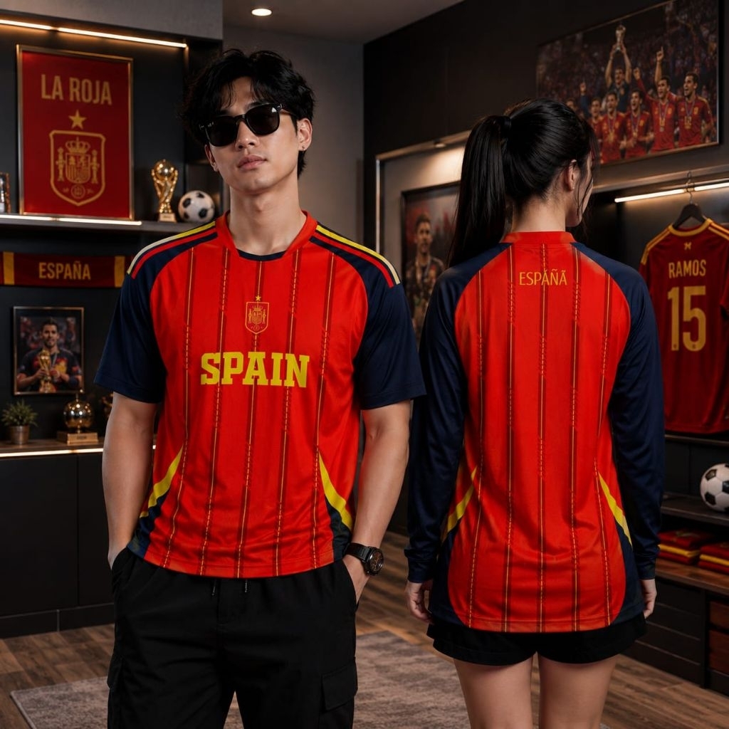 JERSEY SPAIN FANTASY RETRO VINTAGE CLASSIC CASUAL