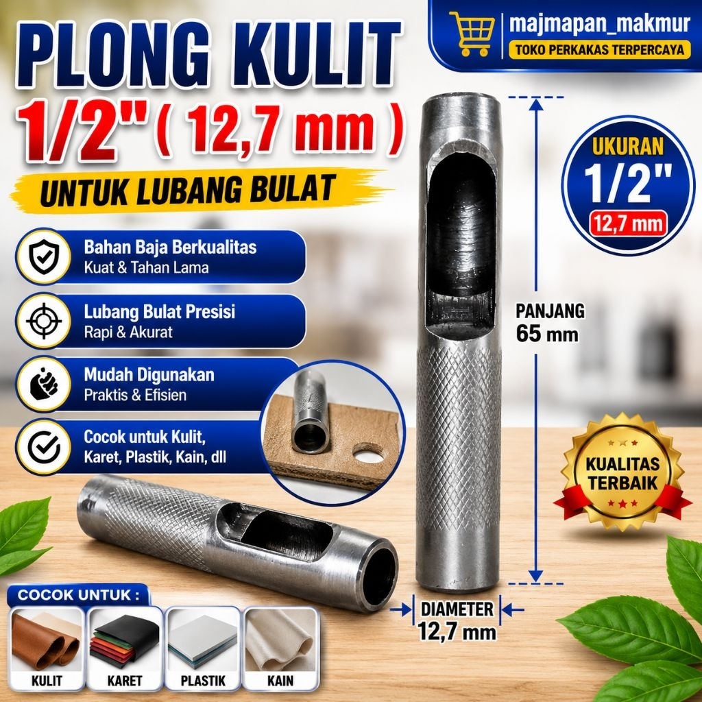 Plong Kulit 1/2" (12,7 mm)