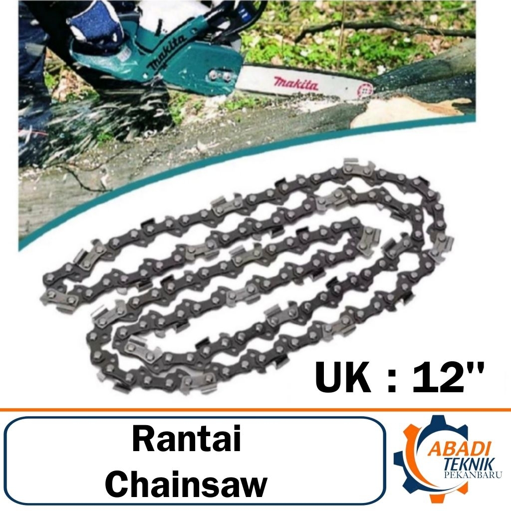 Mata Rantai Chainsaw Mini 12" Rantai Adaptor Gerinda Gergaji 12 Inch Mini Chain Saw 12Inch