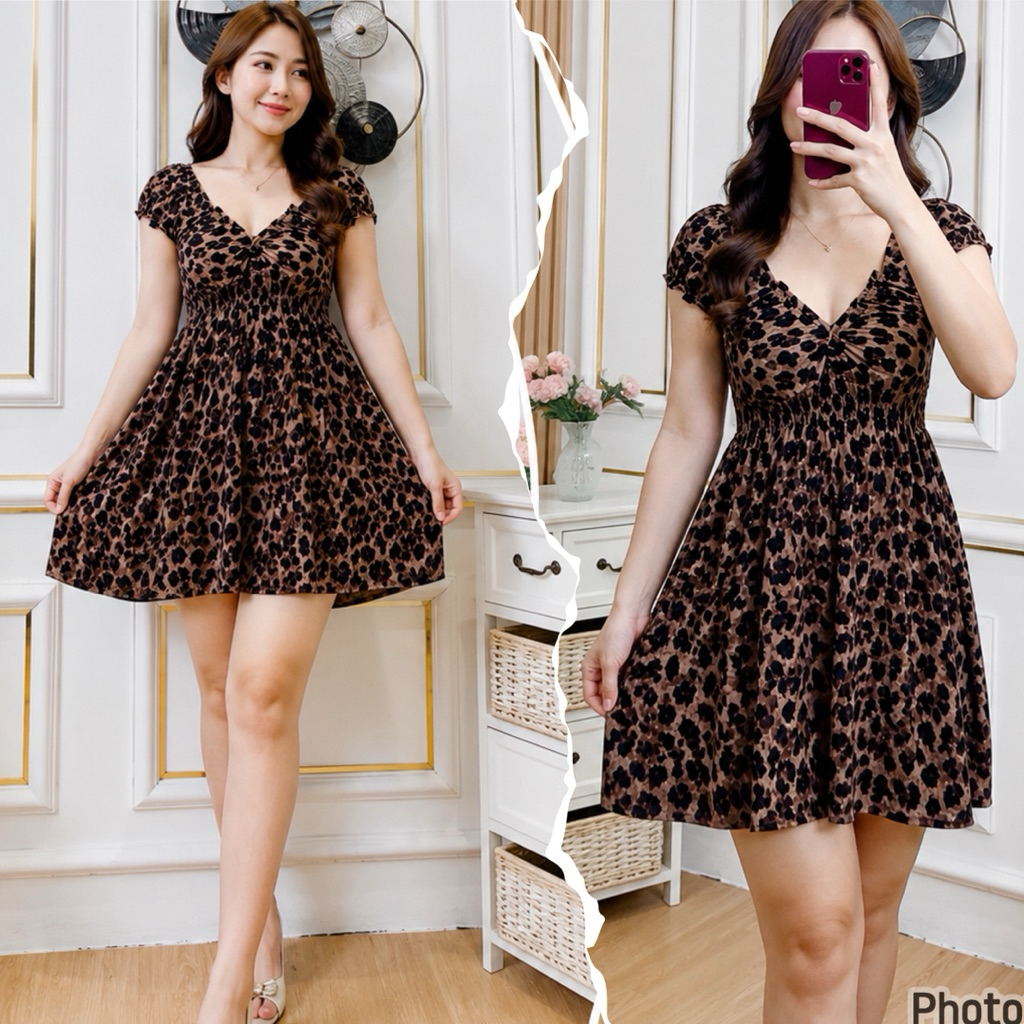 Daster Bali Lindy Dress//Daster Mini Bestseller Rayon Nyaman Super Cantik
