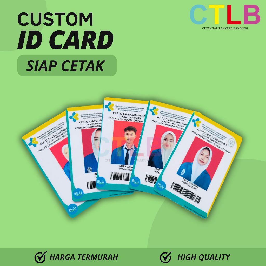 IDCARD INPUT DATA / IDCARD BARCODE / CETAK IDCARD CUSTOM BAHAN PVC