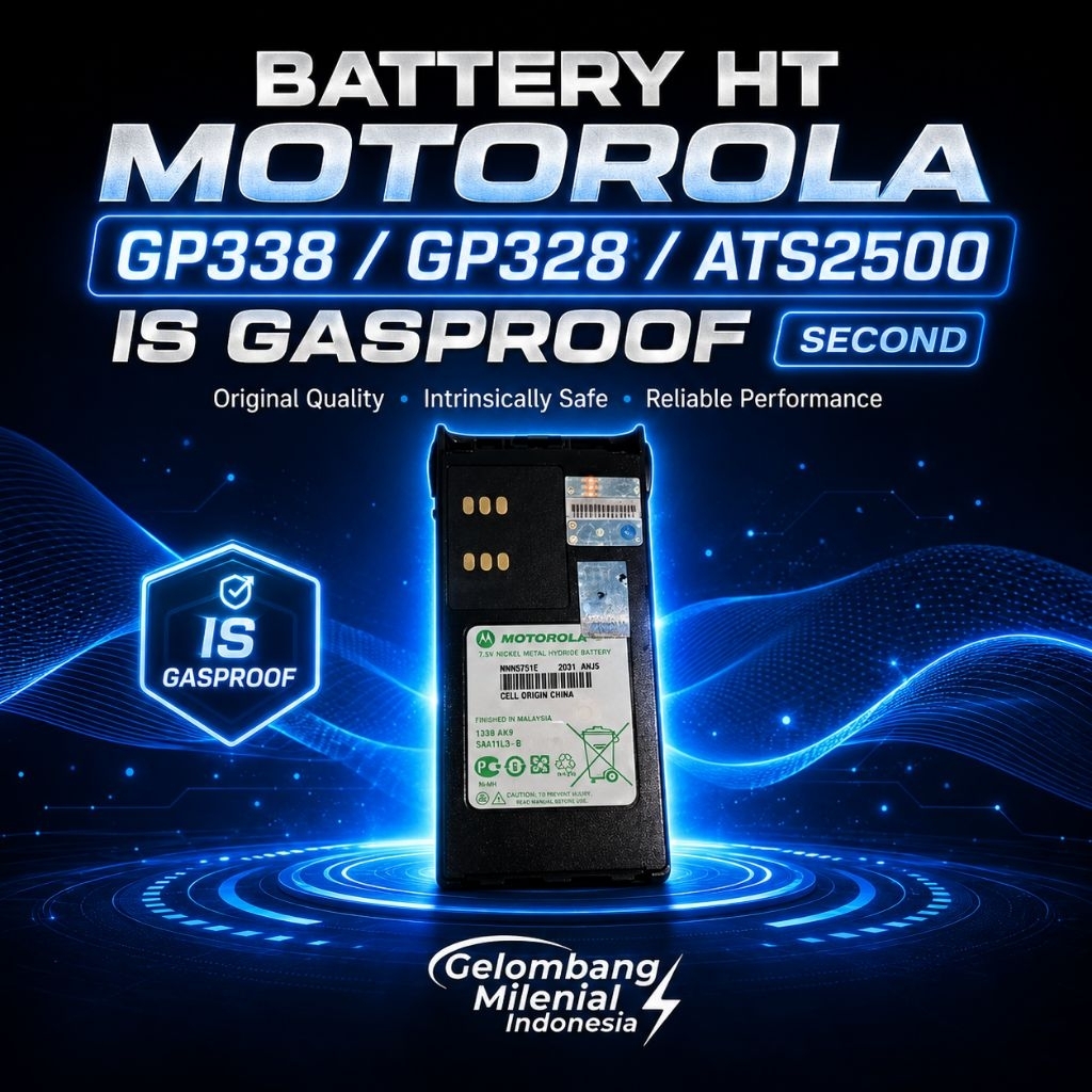 BATTERY HT MOTOROLA GP338 GP328 ATS2500 IS GASPROOF