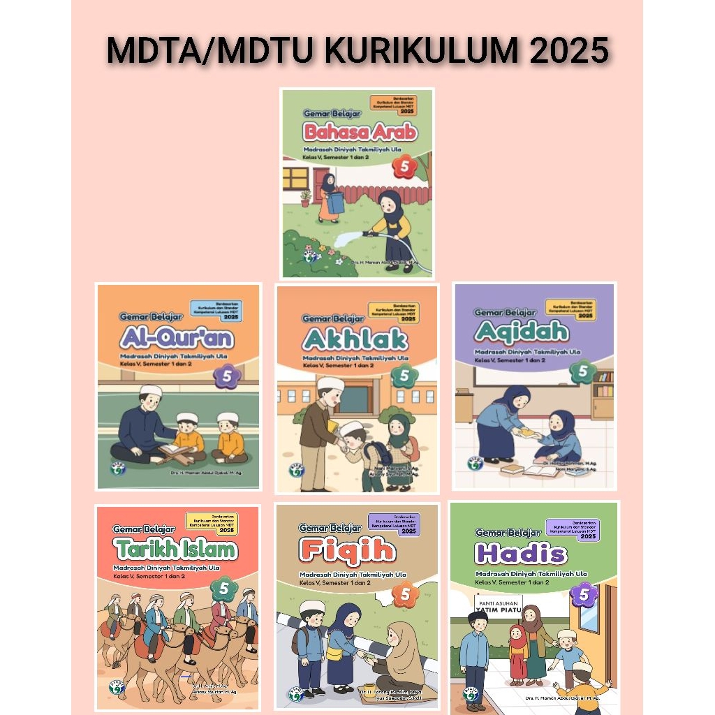 BUKU PAKET MDTA/MDTU KELAS 5 KURIKULUM 2025 - VERSI 6 TAHUN