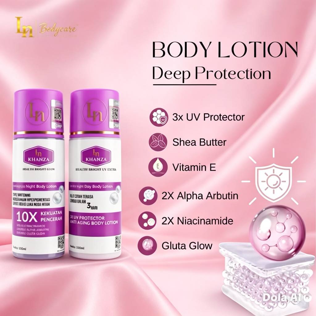 Ln Lotion Ungu Eksfoliasi Isi 2 Bpom Whitening Body Lotion Kelupas
