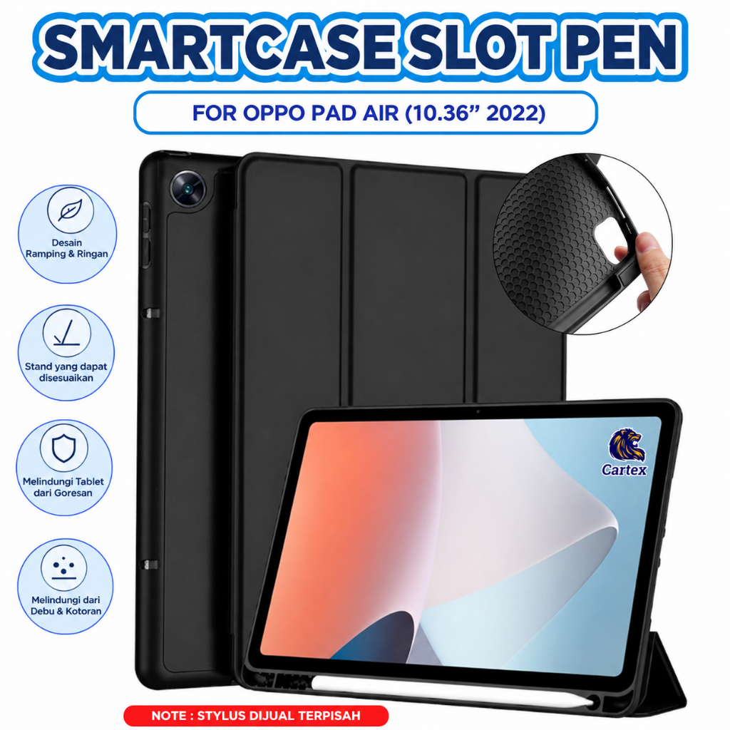 Smartcase Slot Pen Oppo Pad Air 11.36"inch 2022 flipcase / case oppo pad air / casing oppo pad air  