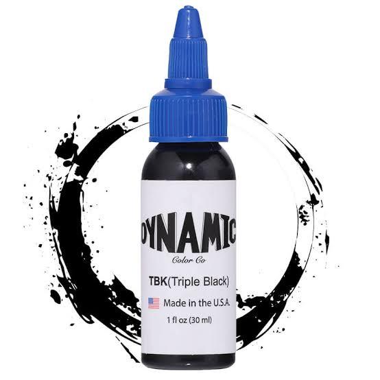 Dynamic Tinta Tato, Dynamic Tattoo Ink Triple Black 1oz 30ml