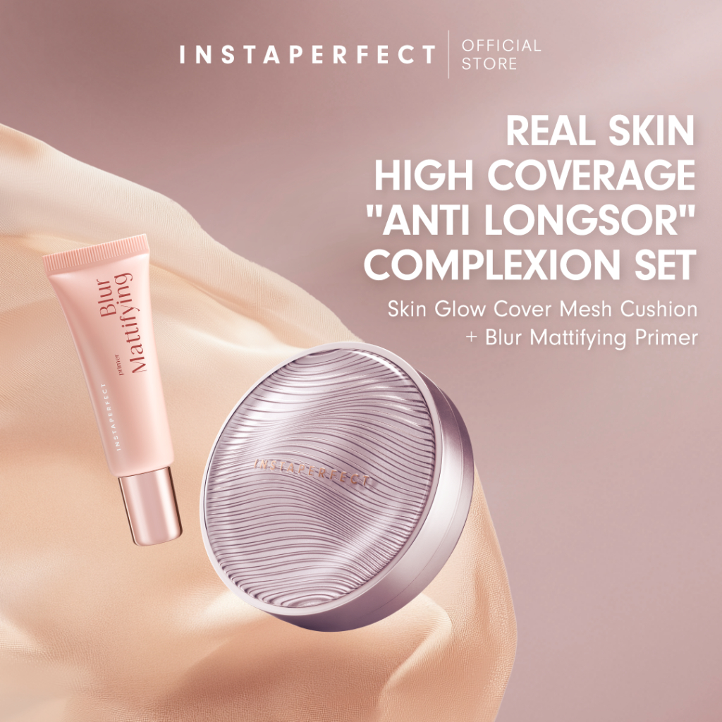 Instaperfect Real Skin High Coverage "anti longsor" Complexion Set- Instaperfect Skin Glow Mesh Cush