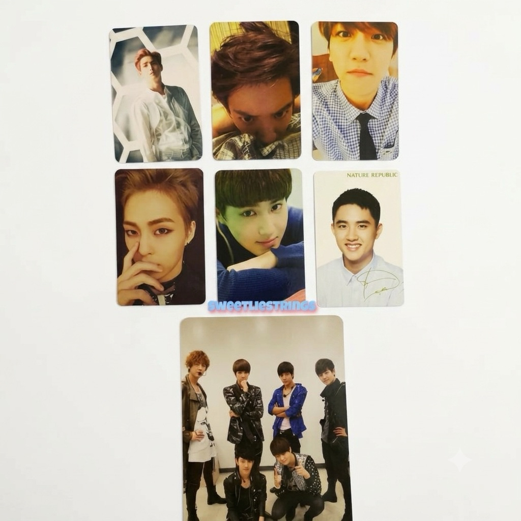 OFFICIAL PHOTOCARD SUHO CHANYEOL BAEKHYUN XIUMIN D.O KYUNGSOO KAI SEHUN ALBUM EXO COMING OVER LOVE M