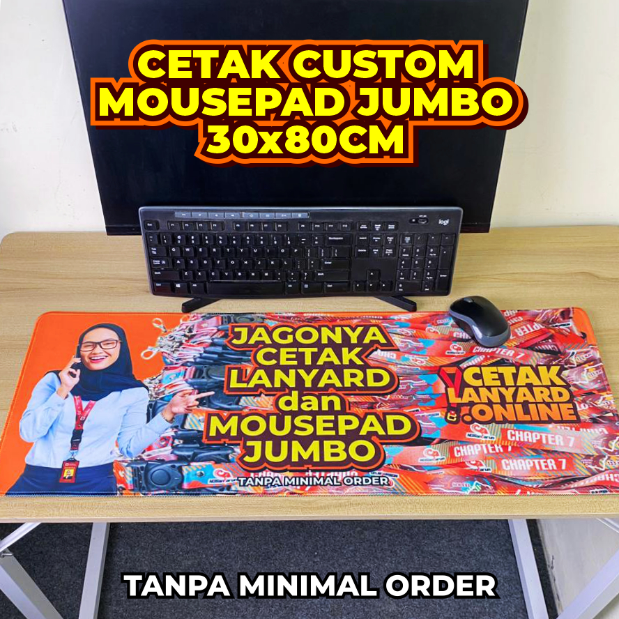 Mousepad Jumbo Cetak Desain dan Ukuran Custom Bisa Satuan Free Desain