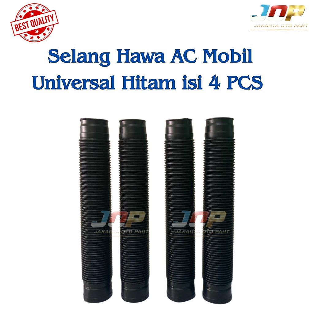 Selang Hawa AC Mobil Universal Hitam ISI 4 PCS Selang Plastik AC Mobil Selang Udara AC Selang Karbu 