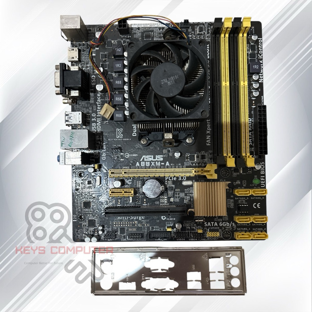PAKETAN AMD A10 7800 MOBO FM2 PLUS DDR3 ONBOARD - FAN