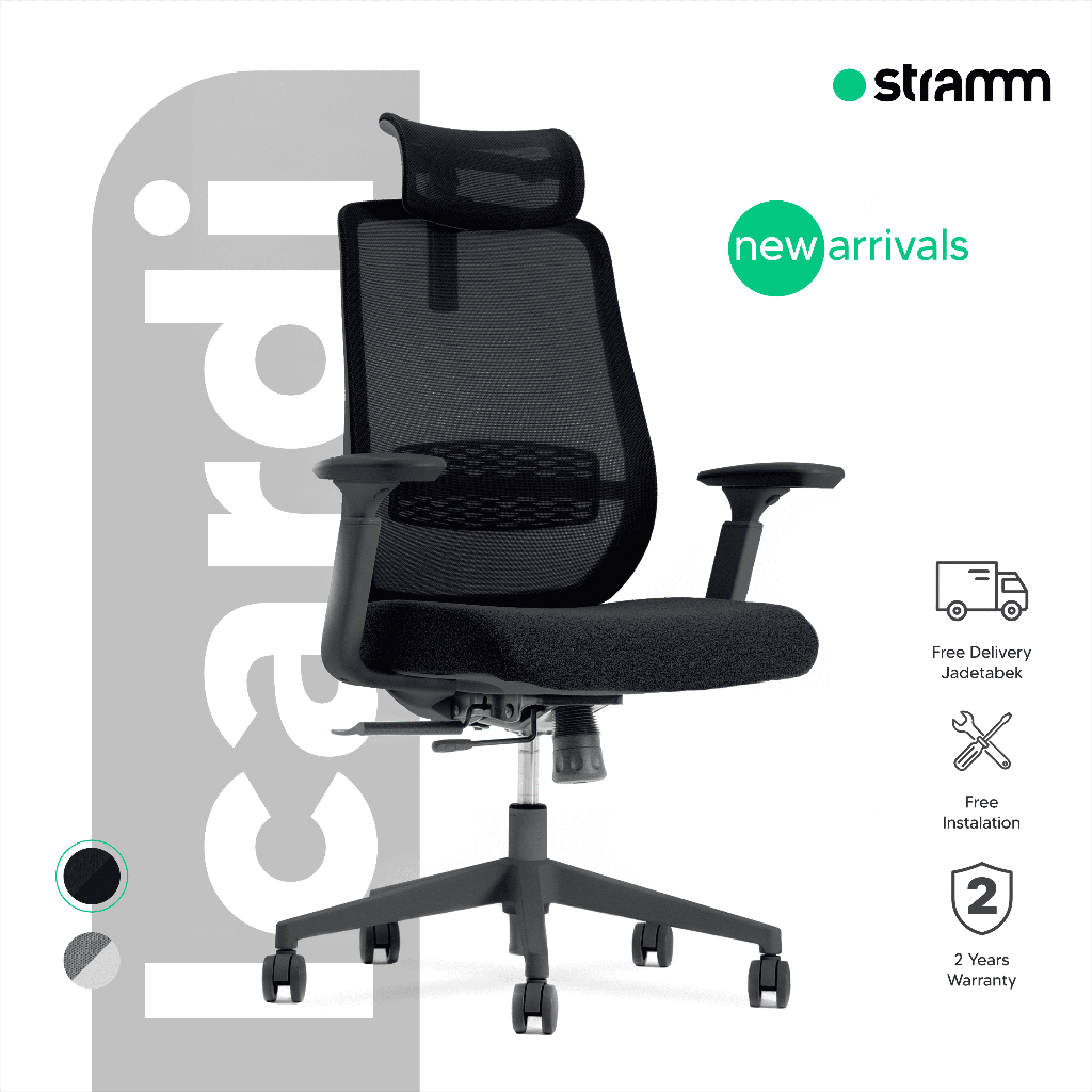 Kursi Kantor Ergonomis Stramm Icardi I