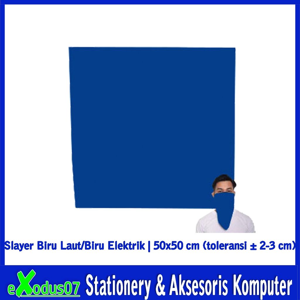 SLAYER POLOS BIRU LAUT / BIRU ELEKTRIK UK.50X50 CM
