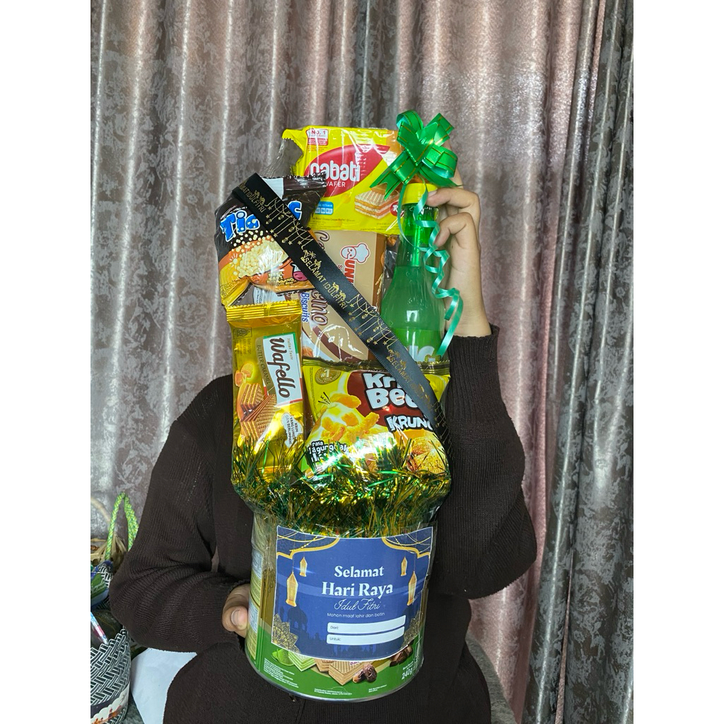 HAMPERS || PARCEL LEBARAN KALENG MINI || KERANJANG SEDANG.