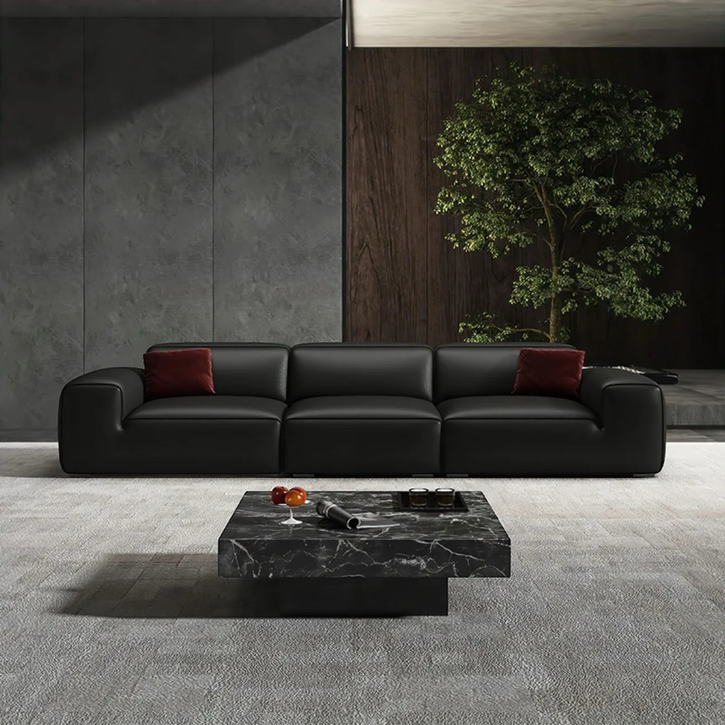 Kursi Sofa Minimalis | Kursi Sofa Ruang Tamu | Maura Sofa Luxury Modern Bahan Kulit Premium