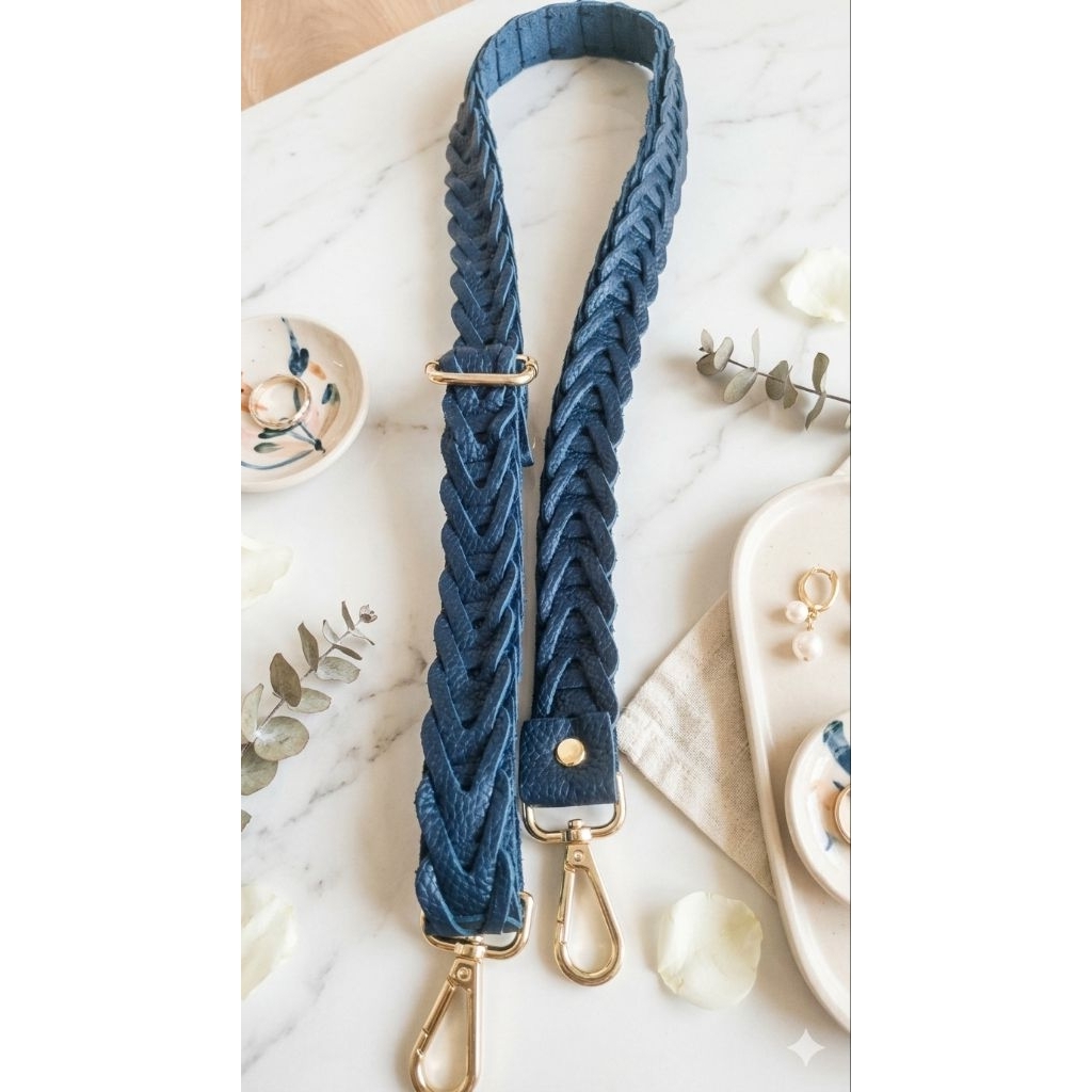 longstrap kepang longstrap kulit asli tali tas tali panjang tas talpan kulit tali panjang tas