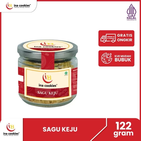 INA COOKIES Malang - SAGU KEJU Kue Kering Premium Toples Jar Jajan Lebaran - READY STOCK