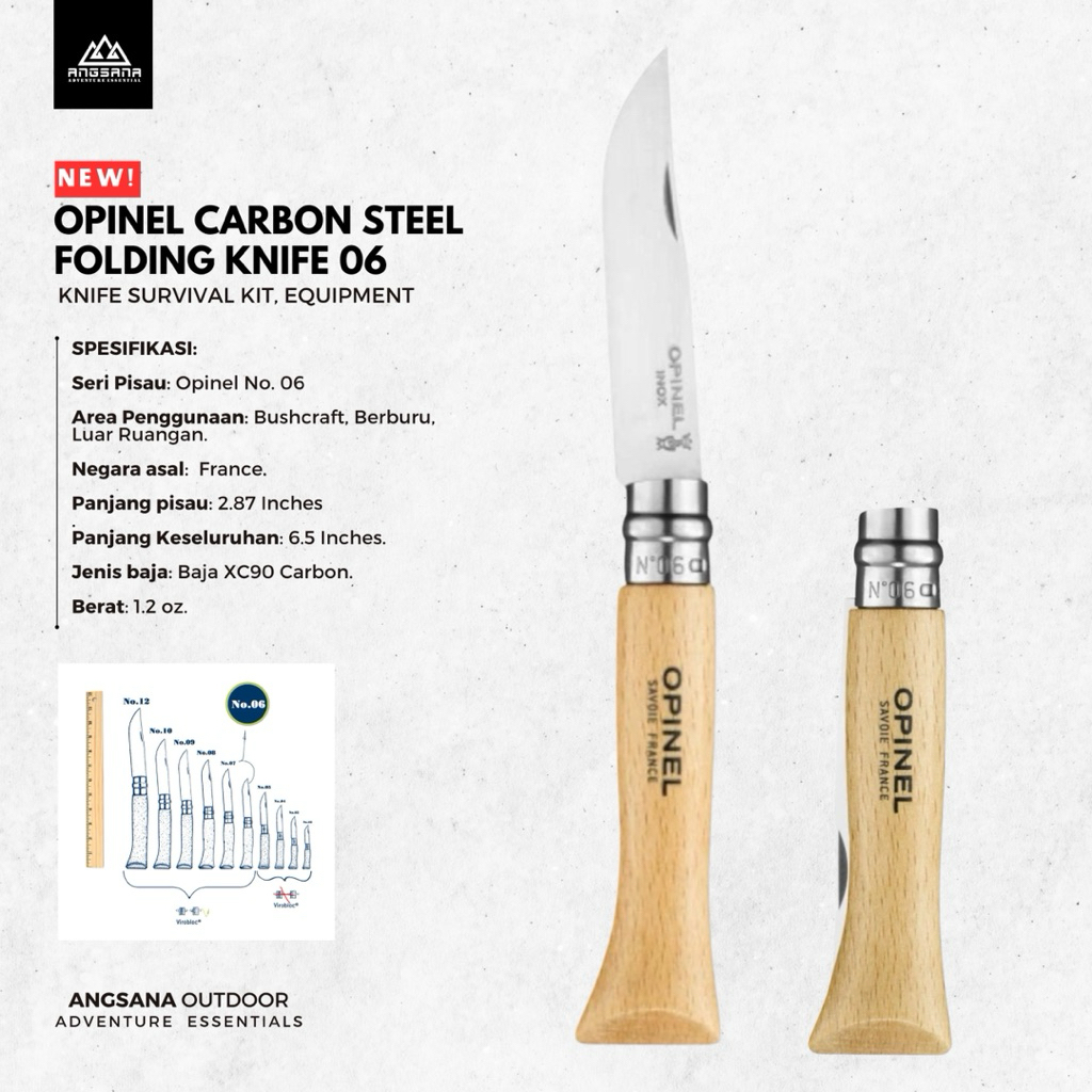 OPINEL CARBON STEEL FOLDING KNIFE