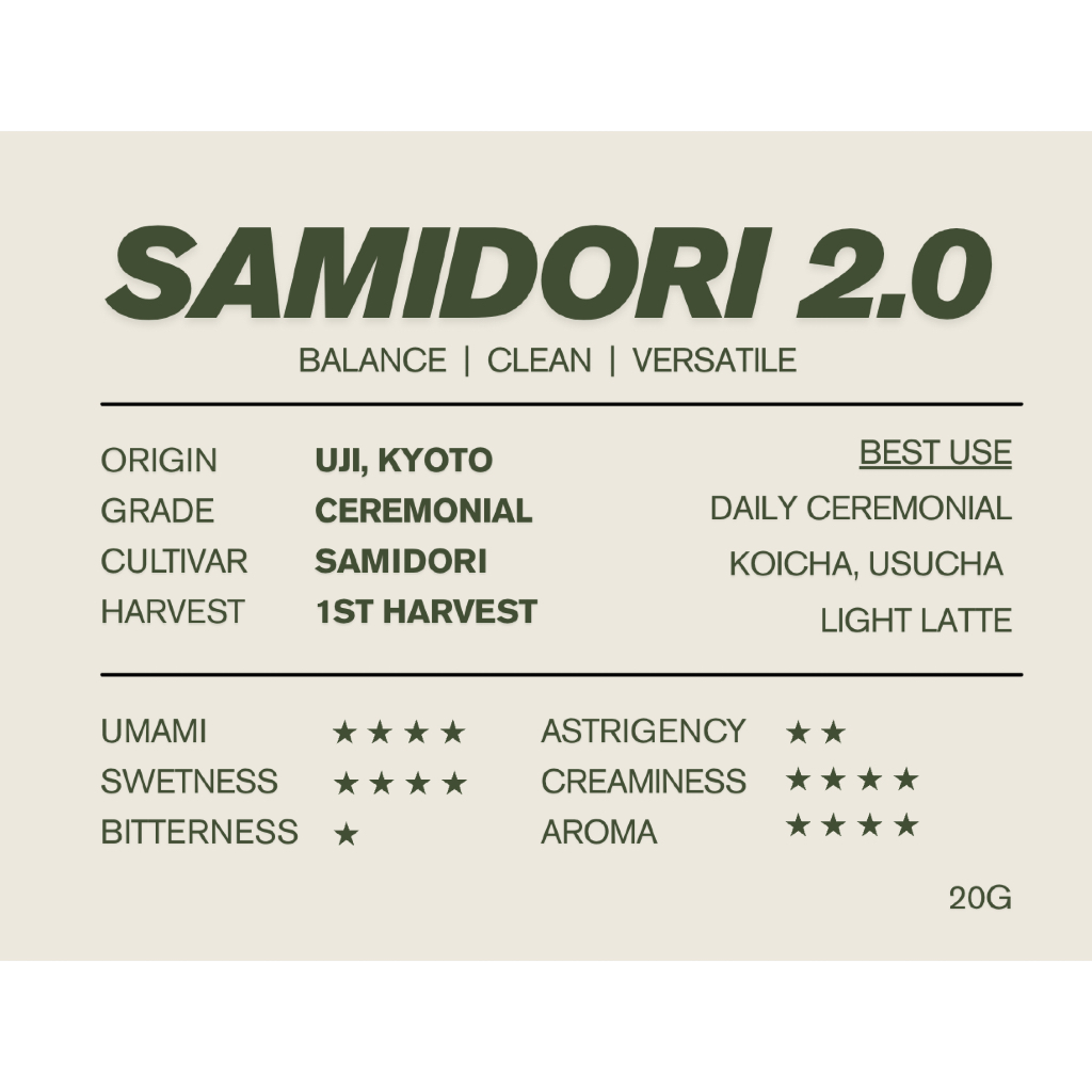 Samidori 2.0 Uji Kyoto Ceremonial Matcha Ul..... 3