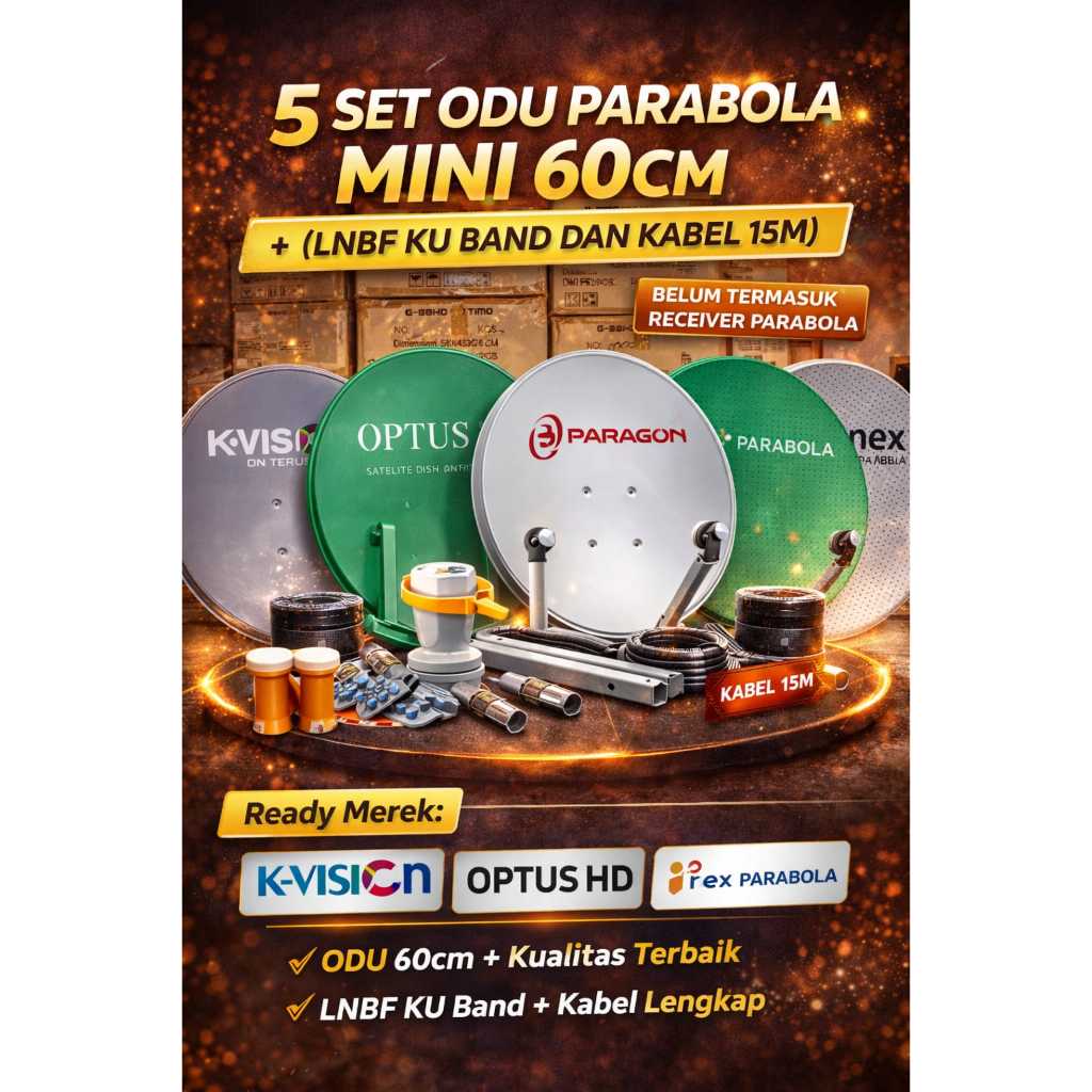 5 set Dish Antena Parabola Mini ODU Ku Band 60cm
