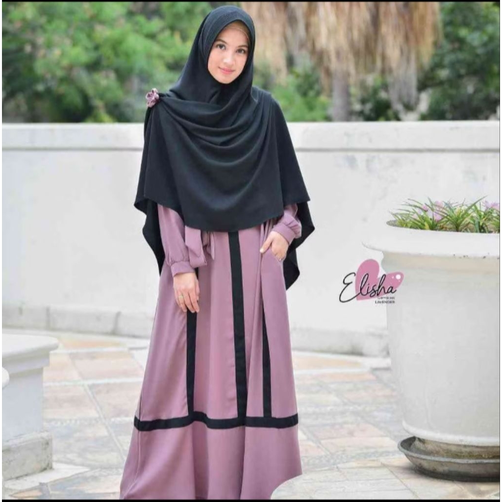 Preloved gamis set khimar gerai saffa size M