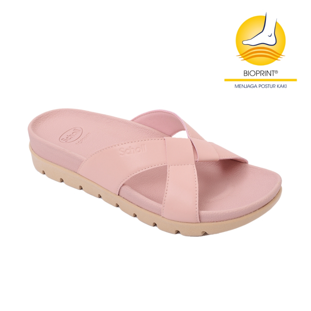 Scholl Daisy Peach Sandal Wanita