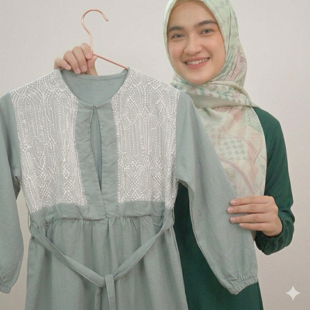 GAMIS ANAK PEREMPUAN 10 12 14 TAHUN GAMIS BROKAT GAMIS ROMPI GAMIS LEBARAN DRESS MAXI ATASAN BAJU MU