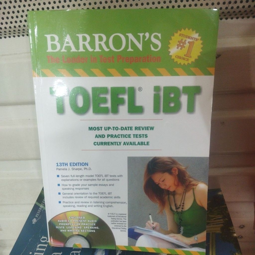"Original" BARRON'S TOEFL IBT 13th Edition By Pamela J. Sharpe